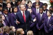 How to profit from children? Or Where Blair left off…