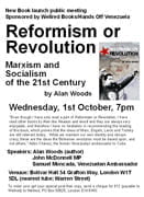 New Leaflet: Reformism or Revolution Book launch