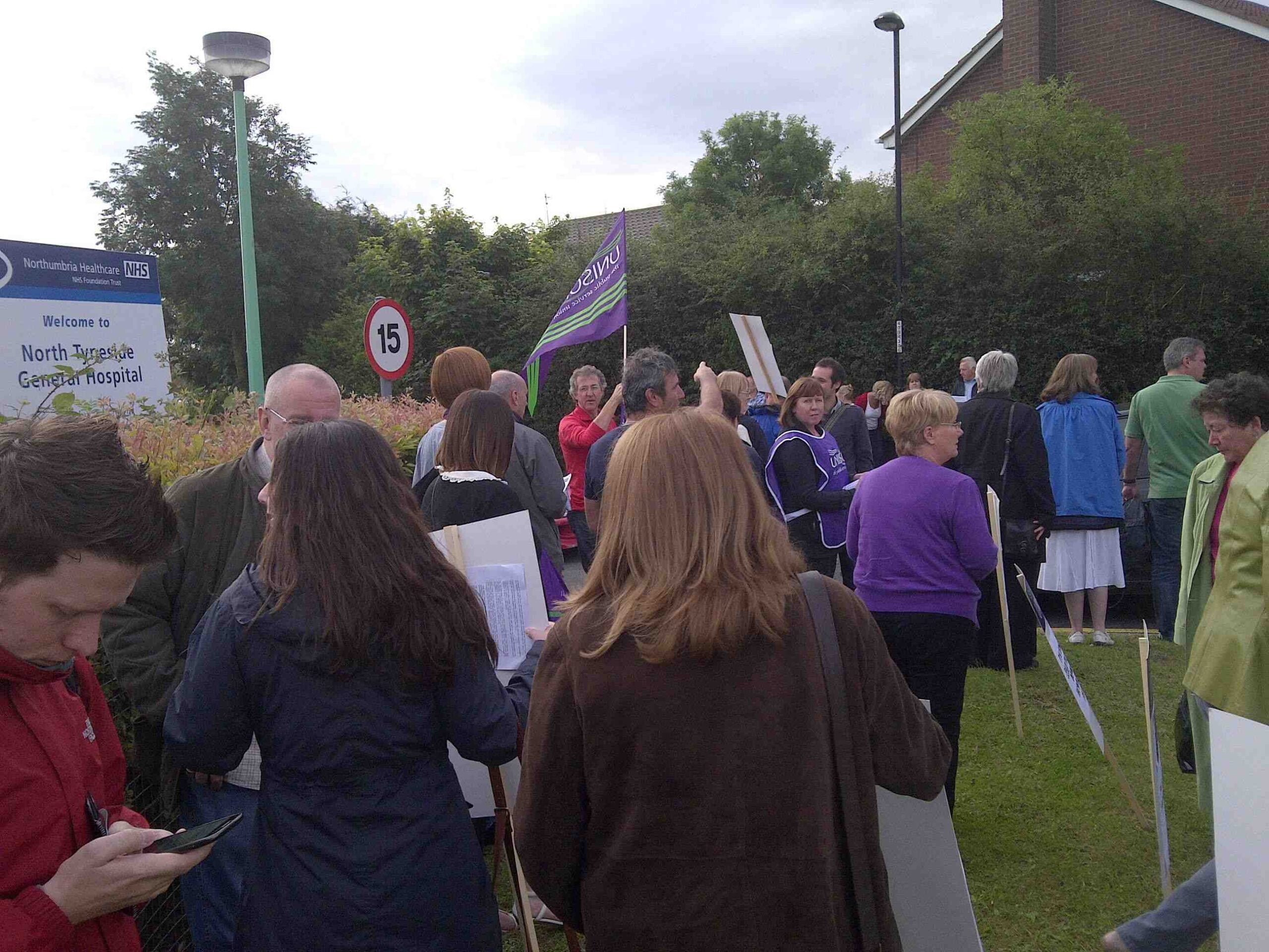 Northumbria NHS workers strike