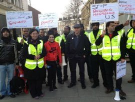 Privatised security workers on London Overground say no to victimisation