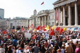 2000 rally in London in solidarity with the mass movement in Turkey