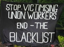 Leading blacklist campaigner arrested – no to state intimidation!