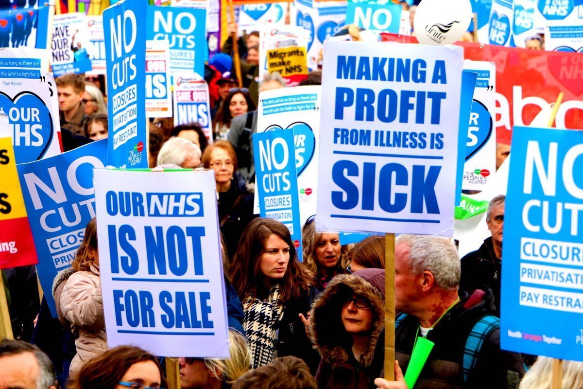 No to privatisation! Stop killing our NHS!