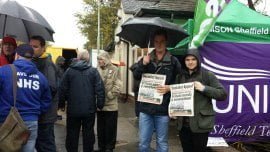 Sheffield Marxists support NHS strike action