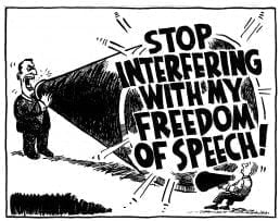 Our Cherished Freedom of Speech Myth