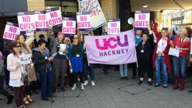 Staff and students stand firm against job cuts as UCU ballot to strike in London