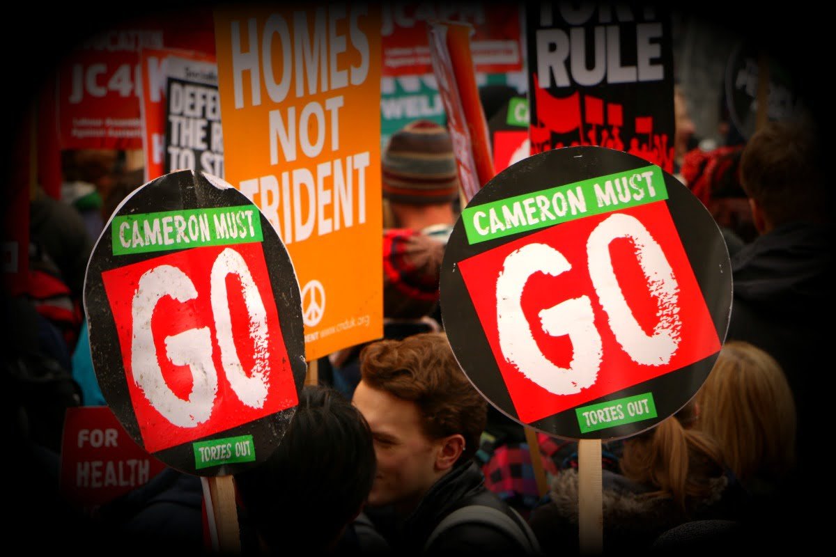 100,000 demand “Cameron Must Go”: Kick out the Tories! Kick out capitalism!