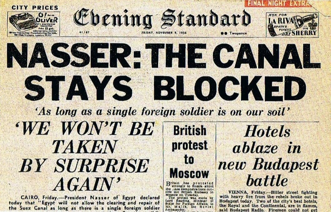 1956 ­Suez Crisis: the death of an empire