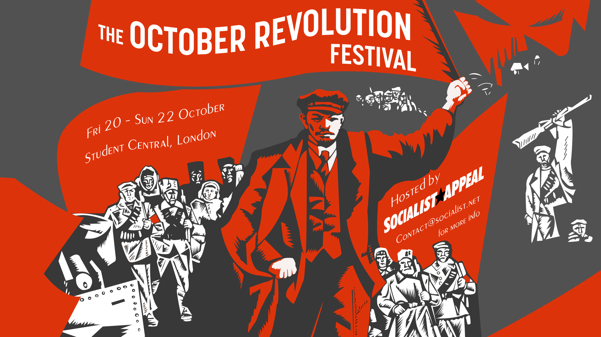 October Revolution festival starts in one week – book now!