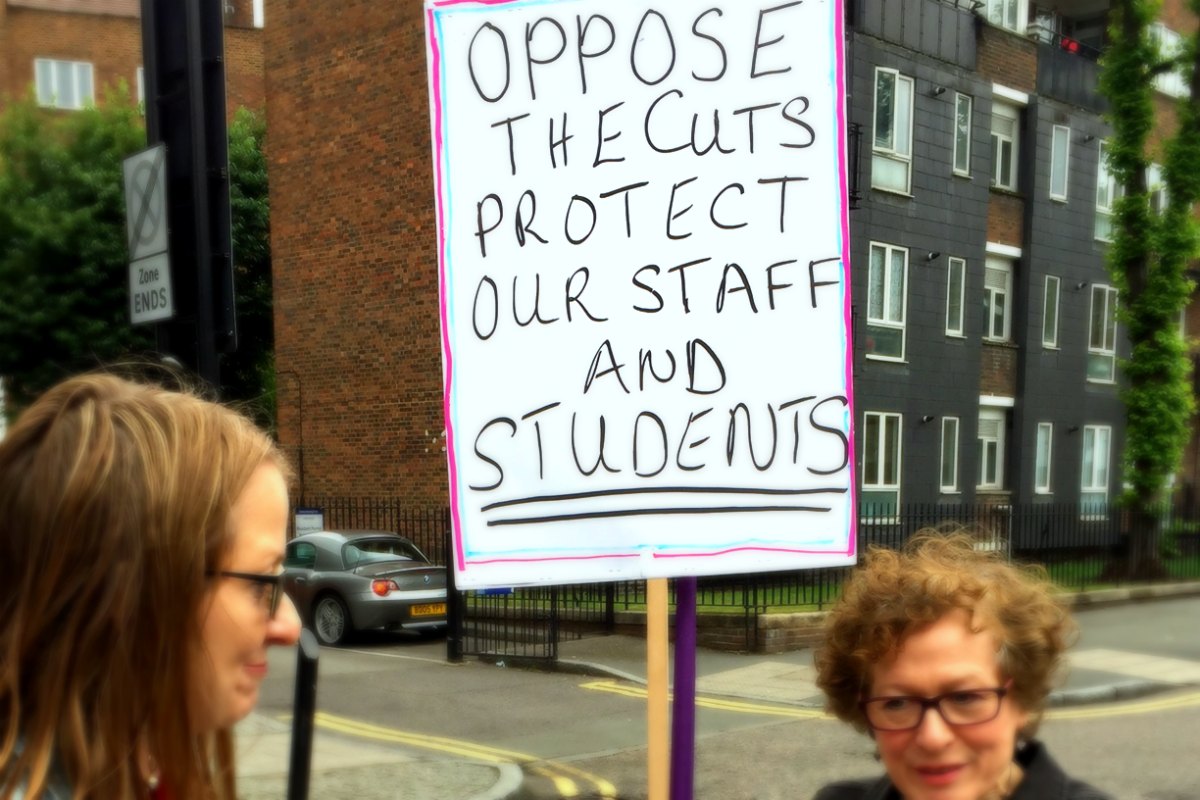 Teachers strike in Stoke Newington against education cuts