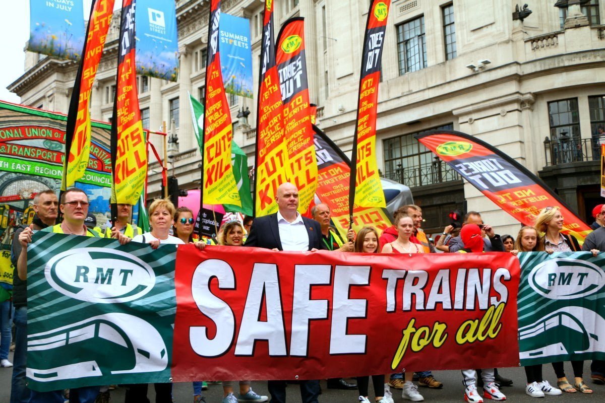 RMT rail strike: Mobilise to defeat the bosses and Tories!