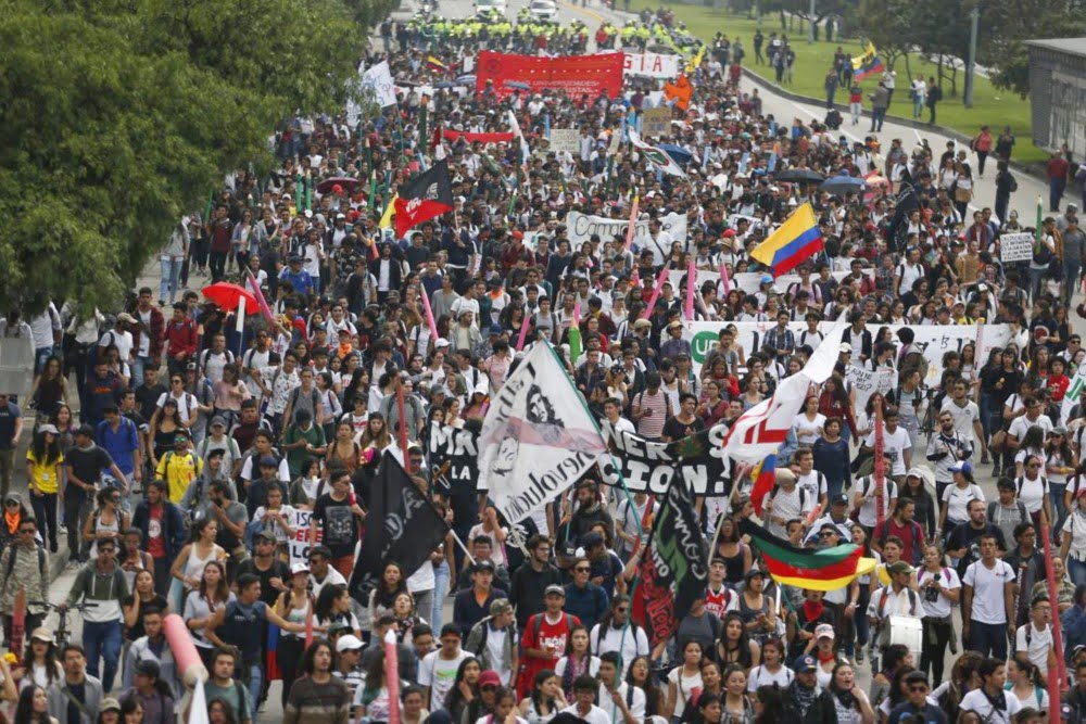 Colombian students and workers mobilise against right-wing government