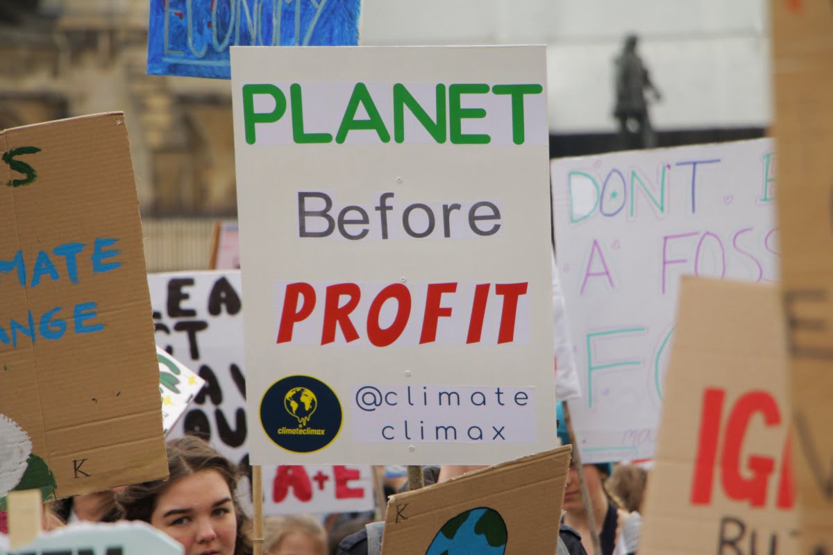 Fight climate change! Fight capitalism!