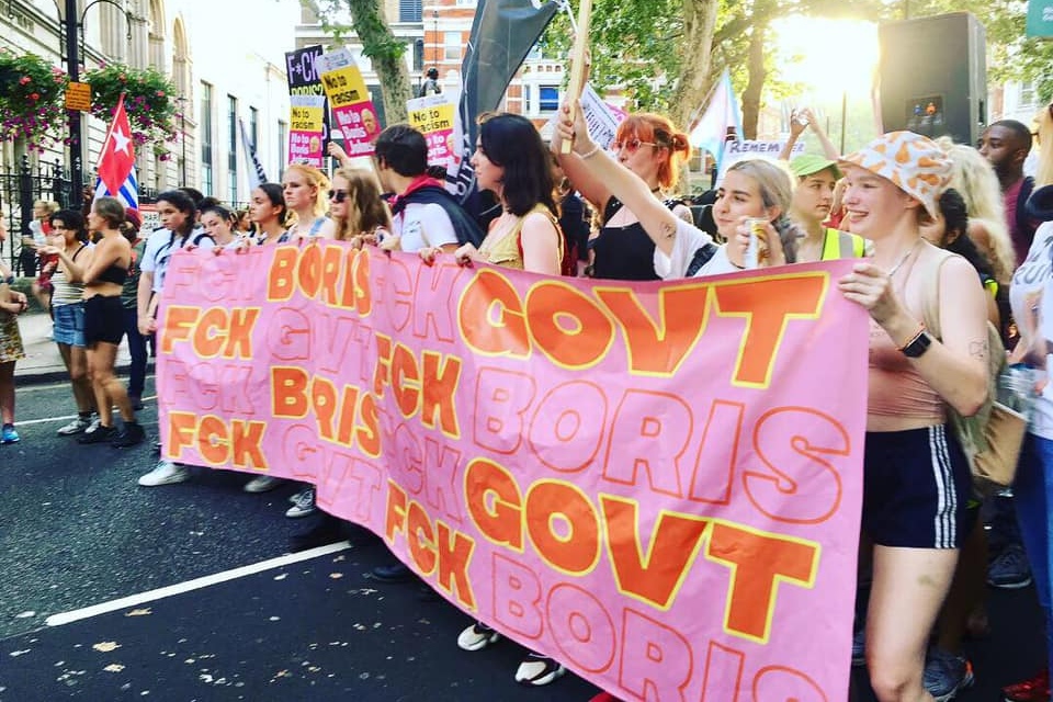 Thousands take to the streets in London to say: F*ck Boris!