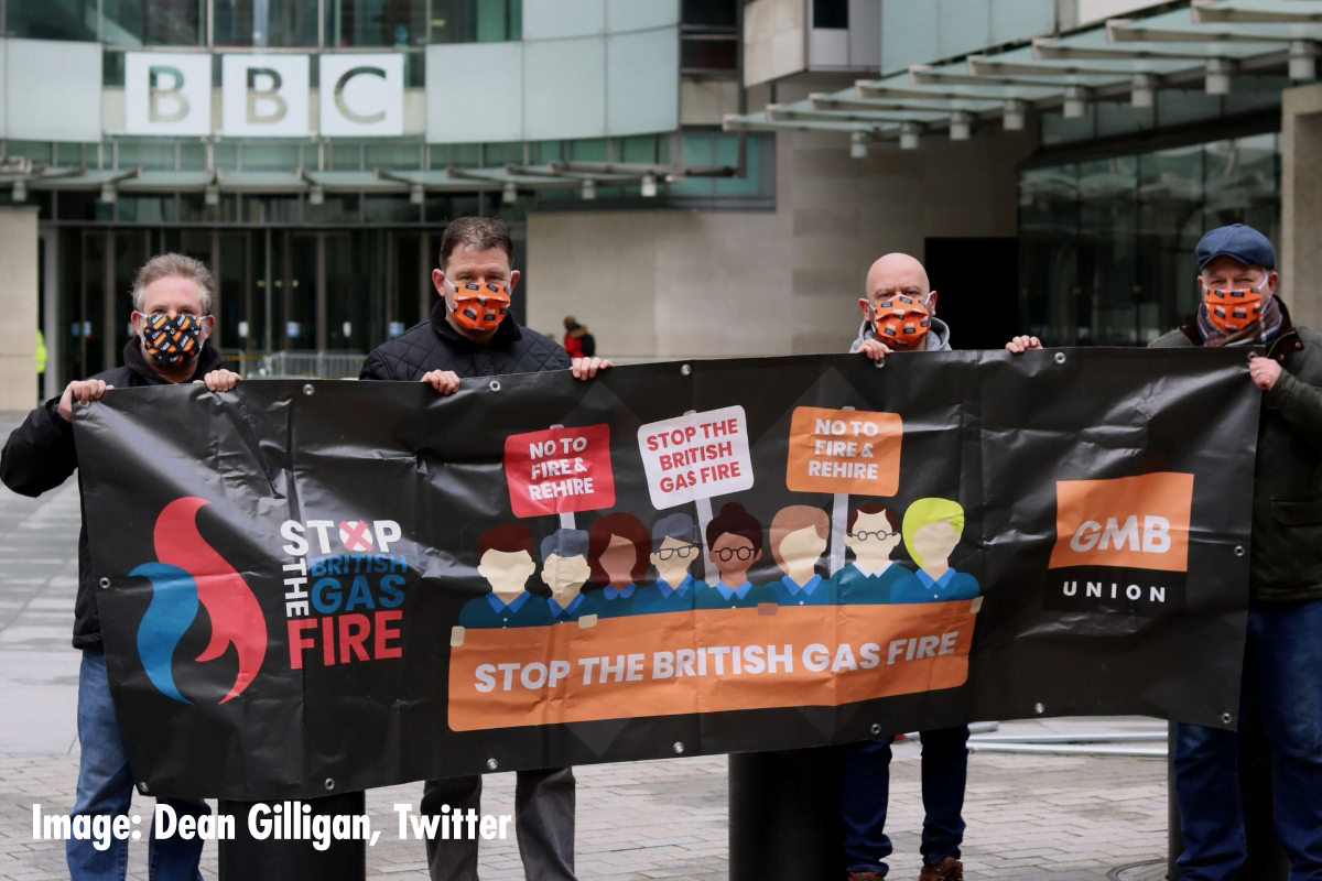 Mass sacking at British Gas – Unite and fight against ‘fire and rehire’!