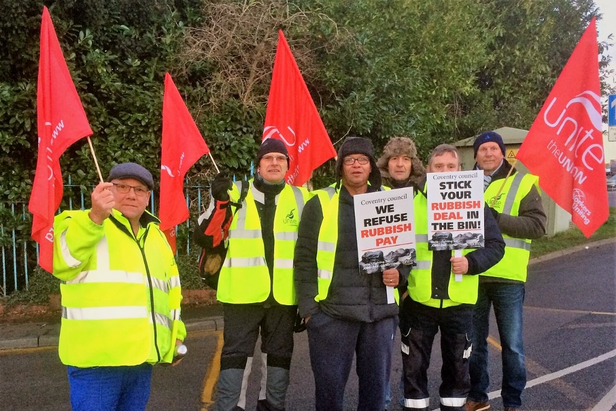 Coventry bin strike: Drivers refuse rubbish pay!