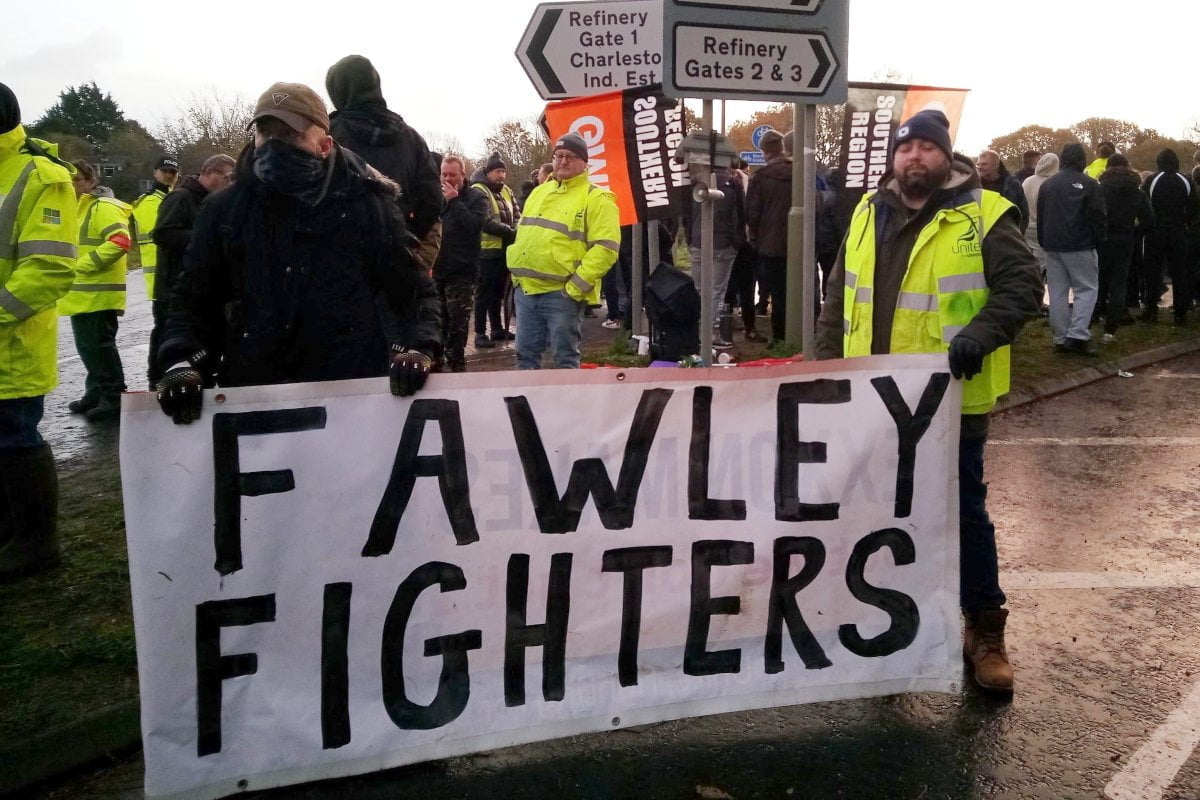Fawley refinery strike: Workers stand firm against danger and dirty tricks