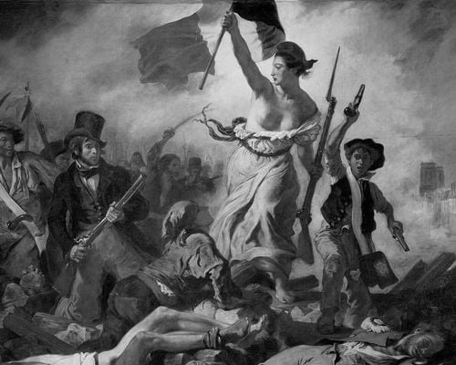 Lady liberty french revolution history 500x400bw