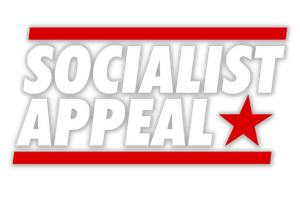 Socialist Appeal slanted logo shadow