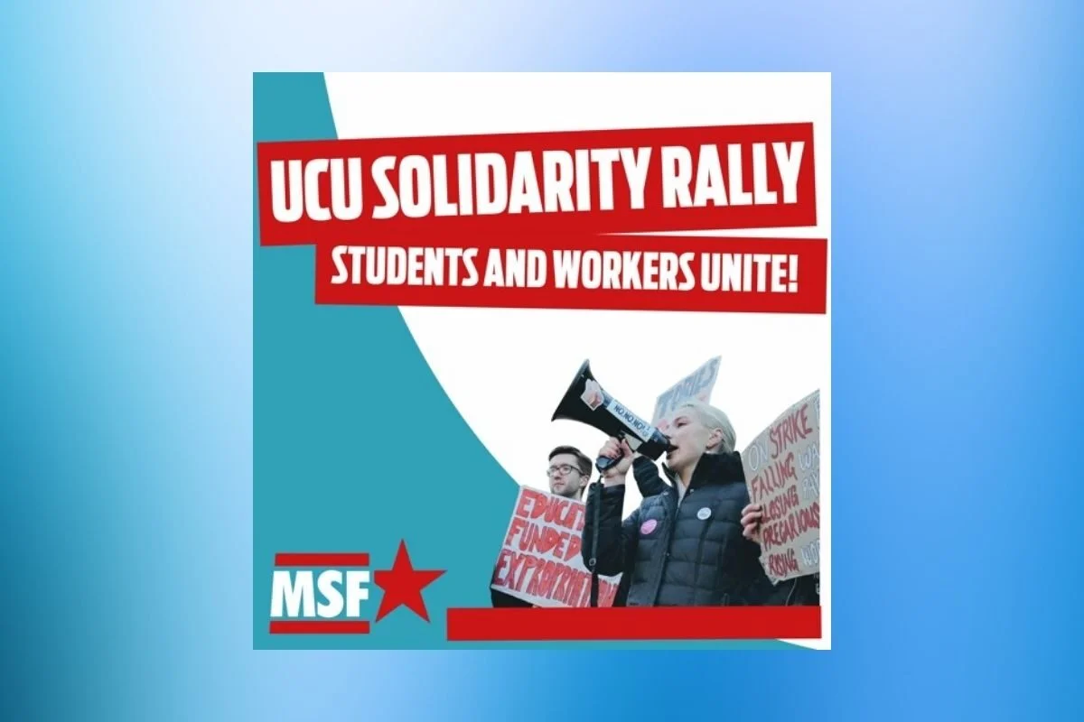 UCU Solidarity Rally: Students and workers unite!