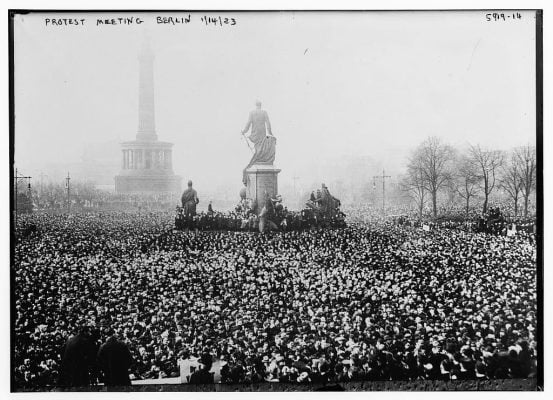 protest meeting berlin 1923