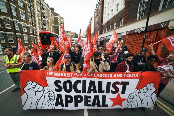 Comrades marching May Day 2023